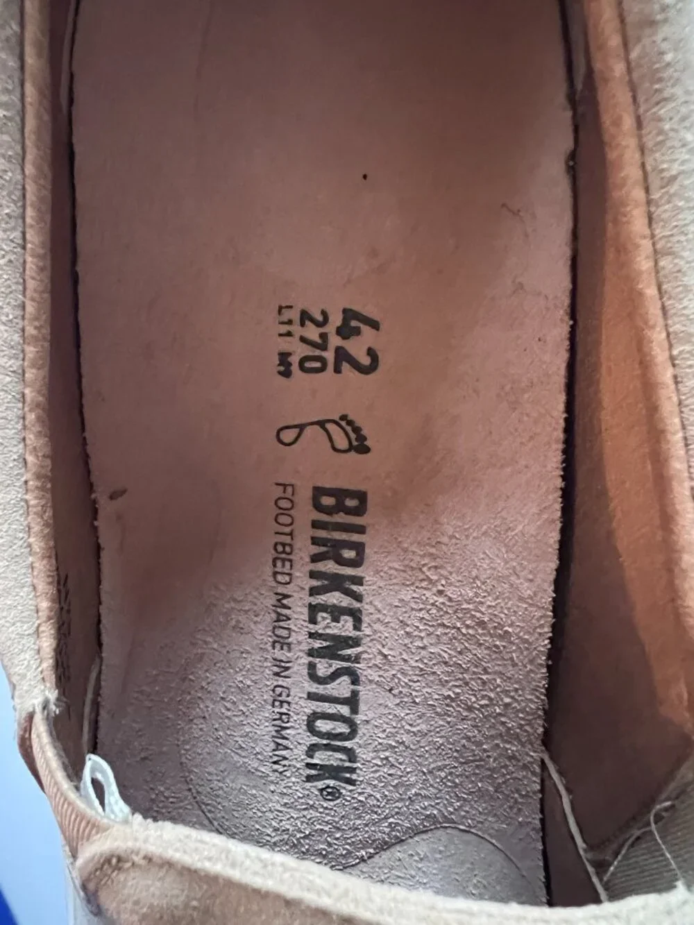 Birkenstock Oswego, Sandcastle, Slip-on.  Brand new, in box.  EU 42 (US 9)
